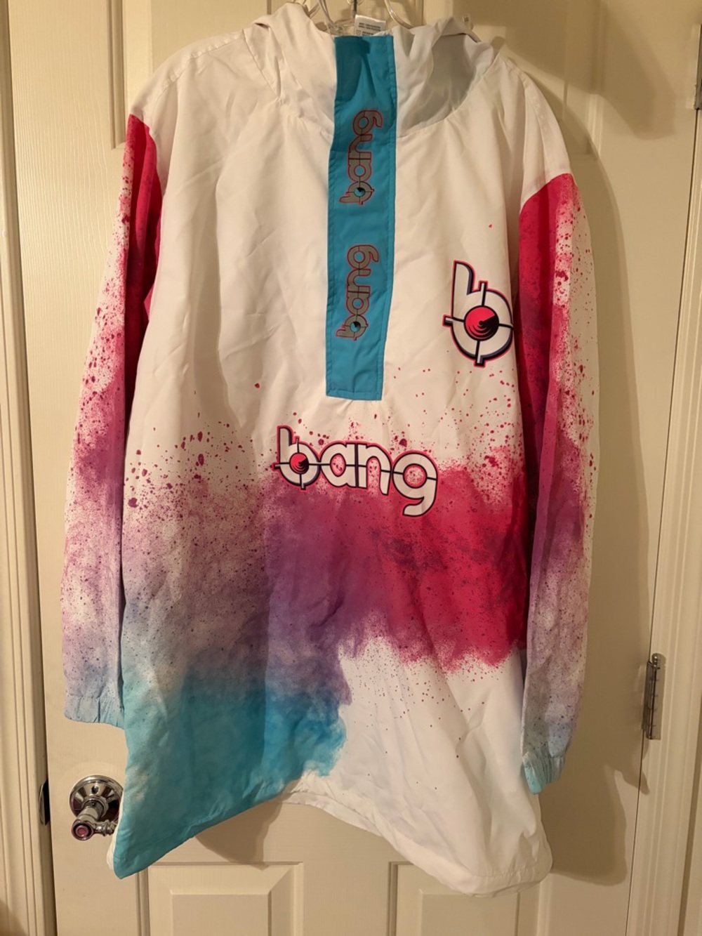 Bang Energy Windbreaker Reflective Rain jacket Hoodie Pullover